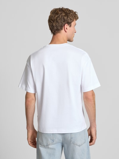 JACK & JONES T-Shirt mit Motiv-Print Modell 'SANREMO' Weiss 5