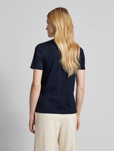 Tommy Hilfiger T-Shirt mit Label-Stitching Modell 'SCRIPT' Marine 5