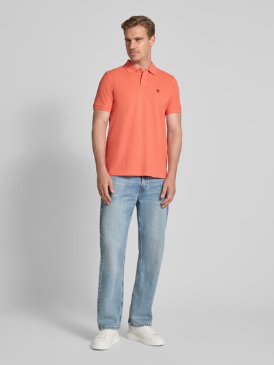 MCNEAL Poloshirt mit Label-Stitching Lachs 1