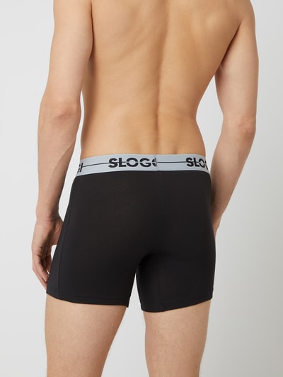 Sloggi Boxershort met stretch in set van 3  Zwart - 4