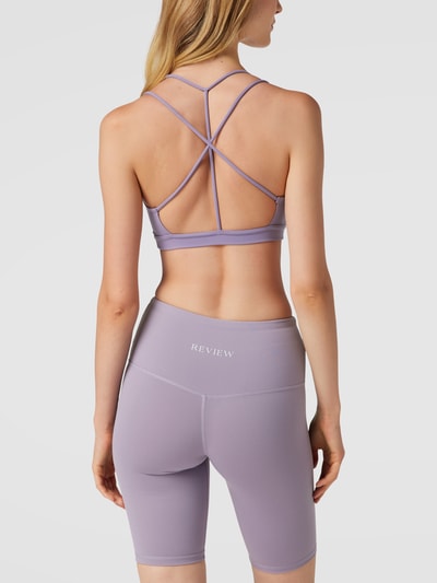 Review Crop Top mit gekreuztem Rücken Purple 5