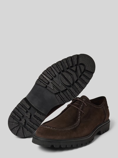 Lloyd Loafers van echt leer, model 'Select' Donkerbruin - 4