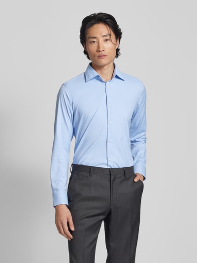 BOSS Slim Fit Business-Hemd mit Kentkragen Modell 'Hank' Bleu 4