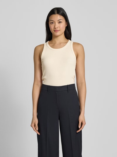 s.Oliver RED LABEL Regular Fit Tank Top aus Baumwoll-Mix Beige 4