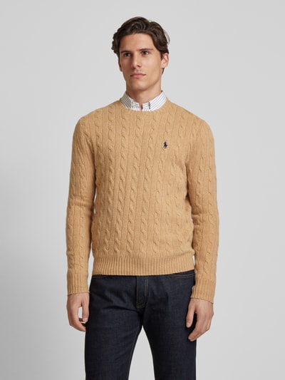 Polo Ralph Lauren Pullover met logostitching Camel - 4