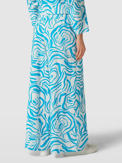 DRYKORN Hose mit Allover-Muster Modell 'CEILING' Ocean 5