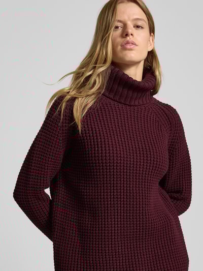 Marc O'Polo Denim Regular fit coltrui van katoenmix Bordeaux - 3