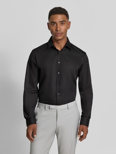 Selected Slim Fit Businesshemd aus Baumwoll-Mix Modell 'FILIP' Black 4