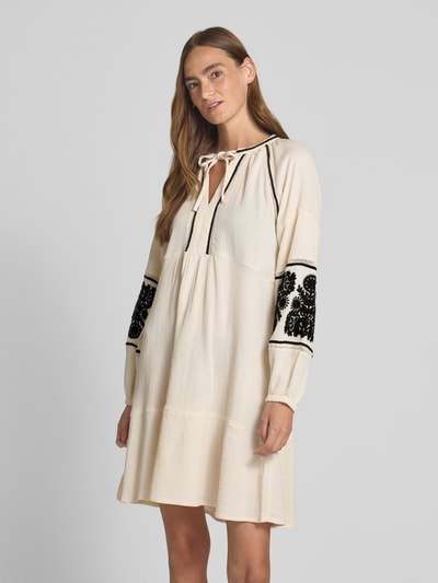 monari Mini-jurk met druppelvormige hals Zand - 4