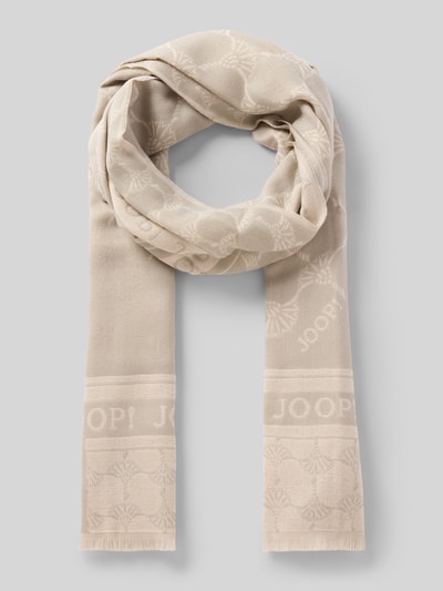 JOOP! Cornflower Schal mit Fransen Hellgrau 1