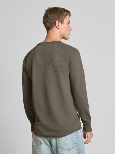 G-Star Raw Regular Fit Longsleeve in Strick-Optik Modell 'Jirgi' Hellgrau 5