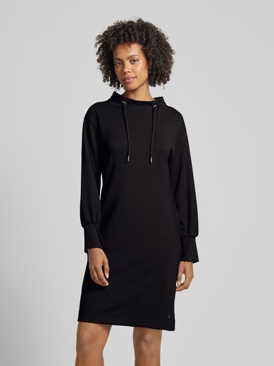 Monari Knielanges Kleid mit Tunnelzug Black 4