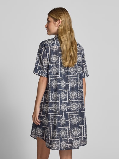 Marc O'Polo Relaxed Fit Hemdblusenkleid aus Baumwoll-Voile Dunkelblau 5