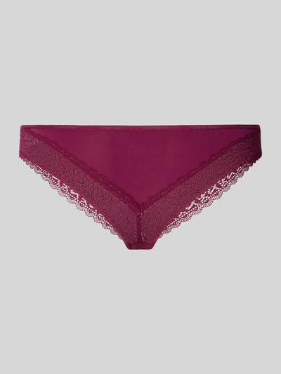 Calvin Klein Underwear Slip met kant, model 'FLIRTY' Fuchsia - 3