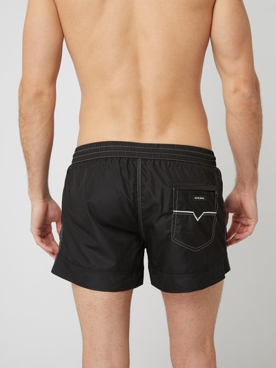 Diesel Badeshorts mit gummiertem Logo-Print Black 5