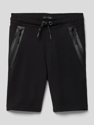 CARS JEANS Bermudas mit Label-Detail Modell 'Braga' Schwarz 1