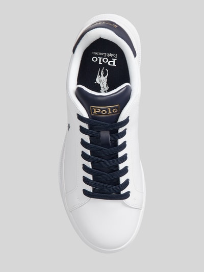 Polo Ralph Lauren Sneakersy z naturalnej skóry z wyhaftowanym logo Biały 3