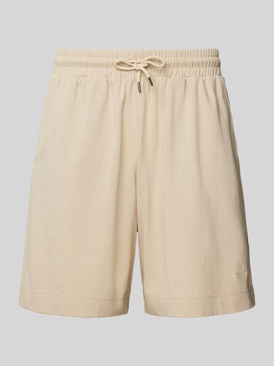 Emporio Armani Regular Fit Badeshorts mit Label-Stitching Taupe 1