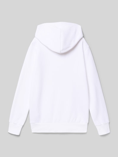CHAMPION Hoodie met labelstitching en kangoeroezak Wit - 3