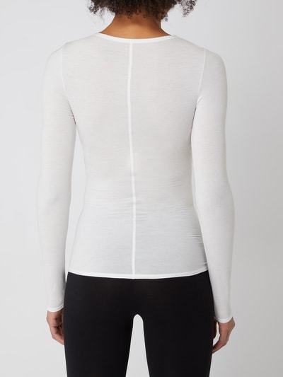 Schiesser Shirt met lange mouwen met stretchgehalte  Offwhite - 5