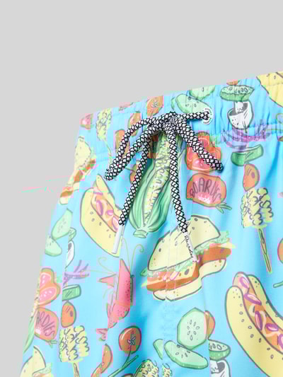 BOARDIES Badehose im Allover-Look Modell 'Grill Master' Tuerkis 2