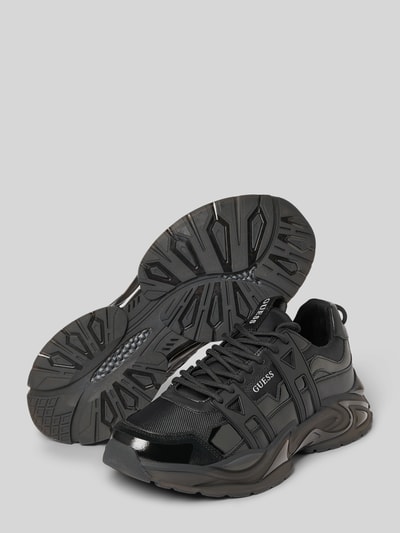 Guess Sneaker mit Schnürung und profilierter Sohle Modell 'BELLU' Black 4
