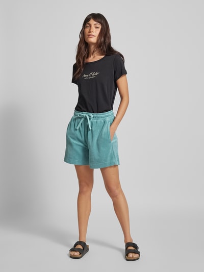 Marc O'Polo Loose Fit Shorts mit elastischem Bund Petrol 1