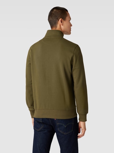 Gant Sweatjacke mit Känguru-Tasche Oliv 5