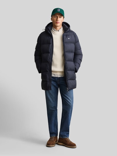GANT Regular Fit Jacke aus Polyester mit abnehmbarer Kapuze Marine 1
