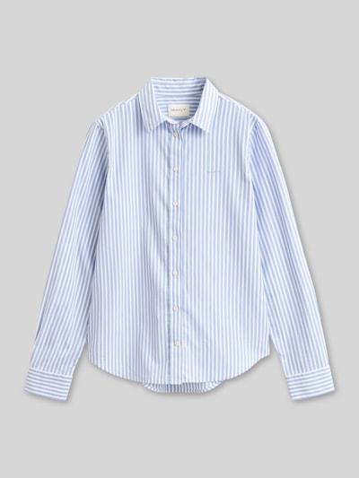 GANT Regular Fit Hemdbluse mit Logo-Stitching Hellblau 2