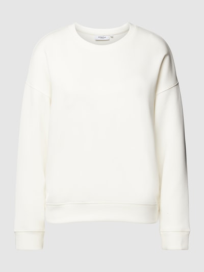 MSCH Copenhagen Sweatshirt mit überschnittenen Schultern Modell 'IMA Q' Offwhite 2