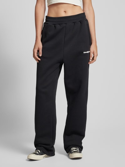 Low Lights Studios Regular Fit Sweatpants mit Label-Print Black 4