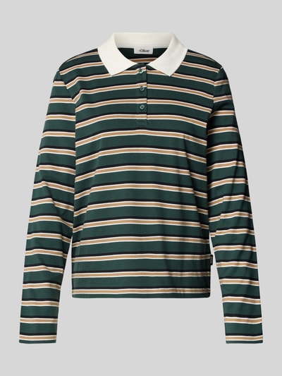 s.Oliver RED LABEL Regular fit poloshirt van puur katoen Donkergroen - 2