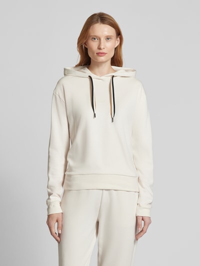 BOSS Hoodie mit Label-Print Modell 'STRIPE' Offwhite 4