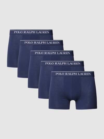 Polo Ralph Lauren Underwear Trunks mit elastischem Logo-Bund im 5er-Pack Marine 1