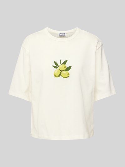 JAKE*S STUDIO WOMAN Oversized T-shirt met motiefprint Offwhite - 2