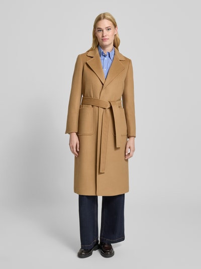 MAX&Co. Regular Fit Wollmantel mit Reverskragen Modell 'RUNAWAY' Camel 4