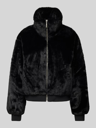 Only Bomberjacke aus Kunstfell mit Stehkragen Modell 'VENICE' Black 1