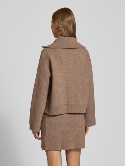 Armedangels Oversized Jacke aus Baumwoll-Woll-Mix Modell 'JOANIAAS' Taupe 5