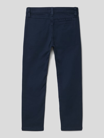 s.Oliver RED LABEL Stoffhose mit Strukturmuster Modell 'REG' Marineblau 3