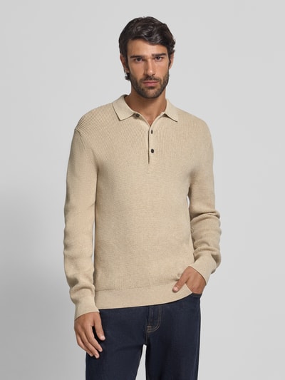 OLYMP Level Five Strickpullover mit Kentkragen Sand 4