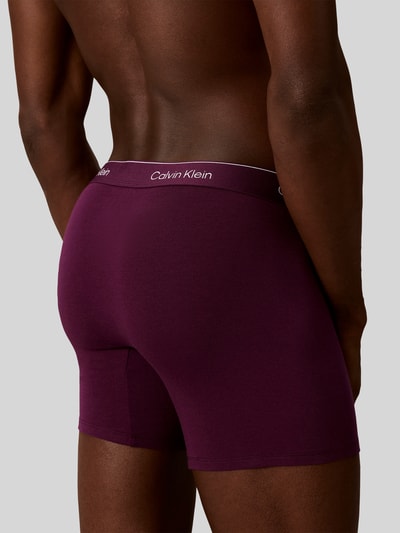 Calvin Klein Underwear Pant & Trunk aus Baumwoll-Mix im 3er-Pack Modell 'BOXER BRIEF' Hellgrau 3