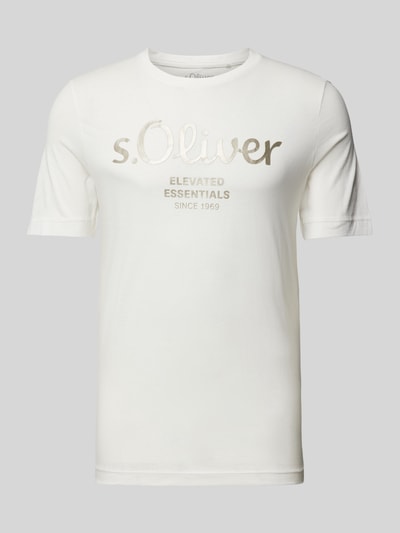s.Oliver RED LABEL T-Shirt mit Rundhalsausschnitt Weiss 2
