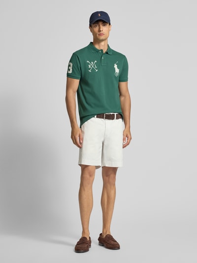 Polo Ralph Lauren Poloshirt mit Label-Stitching Dunkelgruen 1