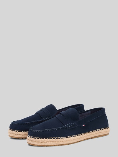 Tommy Hilfiger Loafer aus echtem Veloursleder Dunkelblau 2