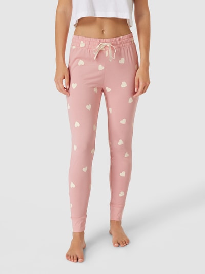 Jake*s Casual Pyjama-Hose mit Allover-Muster Rosa 4