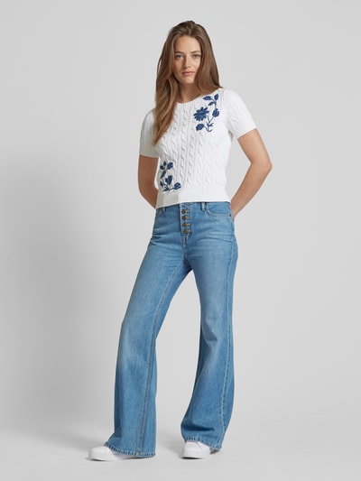 Lauren Ralph Lauren Jeansy o kroju flared cut z listwą guzikową Jeansowy niebieski 1