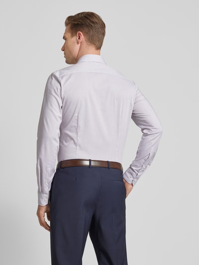 OLYMP No. Six Super Slim Fit Business-Hemd mit Streifenmuster Mittelbraun 5