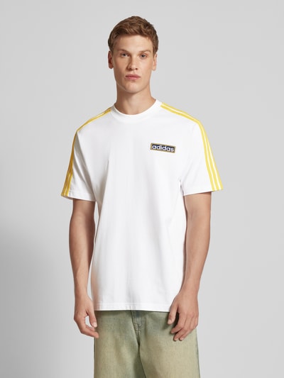 adidas Originals T-Shirt mit Label-Badge Modell 'ADIBREAK' Weiss 4