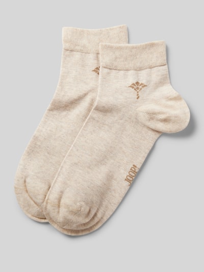 JOOP! Collection Socken mit Label-Stitching Sand 1